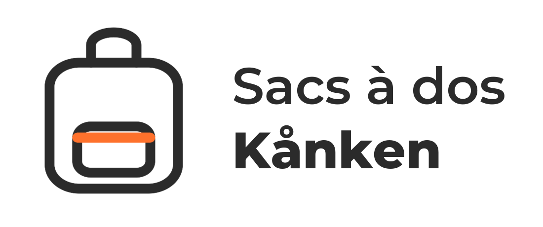 Logo sacfjallraven.com – sac à dos Kånken avec fermeture éclair orange